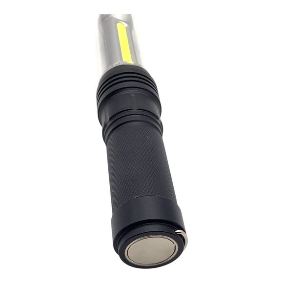 LED+COB Flashlight ABS Grip 18cm Long‎ Portable Tool Light Battery Operated - Picture 7 of 7
